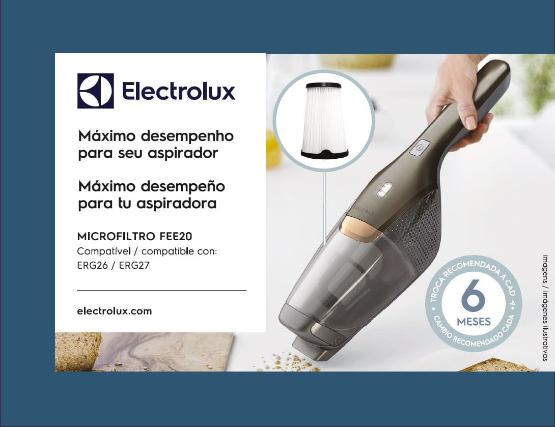 2 Kits Filtros para Aspiradores Ergorapido (FEE20) Electrolux — foto 9