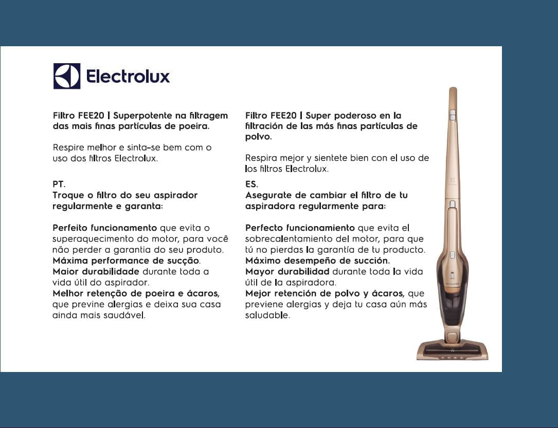 2 Kits Filtros para Aspiradores Ergorapido (FEE20) Electrolux — foto 10