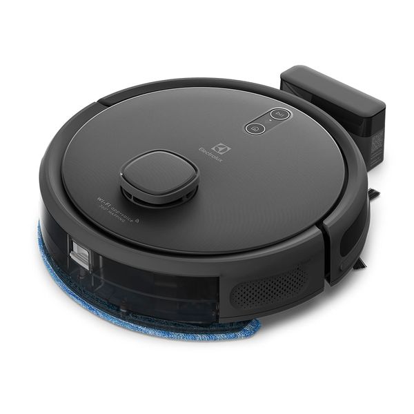 Robô Aspirador Electrolux 4 em 1 Wi-Fi Experience até 1h40 Mapeamento Preto (ERB60) Bivolt