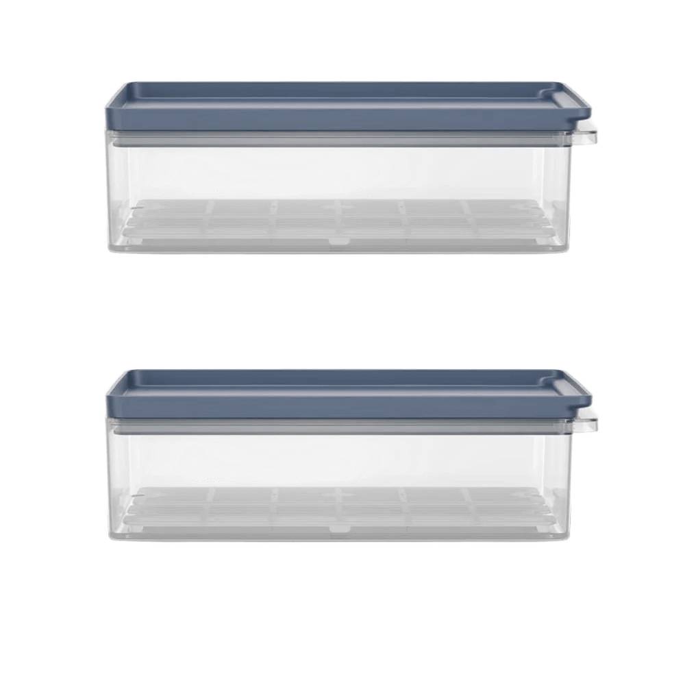 Kit 2 Organizadores de Geladeira Electrolux Experience com Escorredor 5L