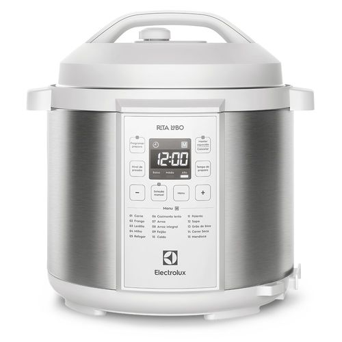 Panela de Pressão Elétrica Electrolux por Rita Lobo 6L Branca Experience Digital (PCC21)