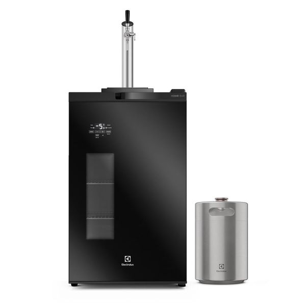 Cervejeira Home Bar Electrolux Frost Free 100L com Torre de Chopp e Barril Mini Keg 5L (EB10K) 220V