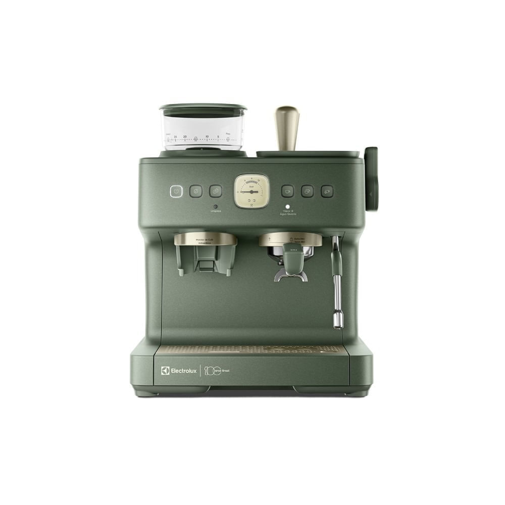 Cafeteira Espresso Electrolux Verde Moedor Integrado Linha 100 anos Celebre Rituais (ECM95)