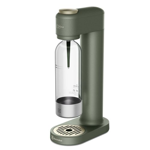 Gaseificador de Água Electrolux com Cilindro e 2 Garrafas Verde Linha 100 anos Celebre Frescor (ESM100) - Gaseificador de Água Electrolux Cilindro e Garrafa 1L Verde Linha 100 anos Celebre Frescor (ES