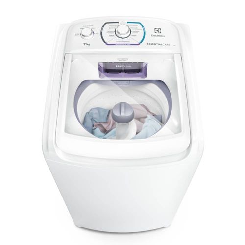 Máquina de Lavar Electrolux 11kg Branca Essential Care com Easy Clean e Filtro Fiapos (LES11) 220V