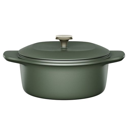 Panela de Ferro Fundido Esmaltado Caçarola Electrolux 24cm verde Linha 100 Anos Celebre Encontros