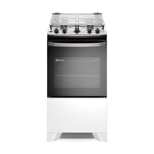Fogão 4 bocas Electrolux Efficient Branco com Mesa Inox, PerfectCook e VaporBake (FE4IW) - Bivolt